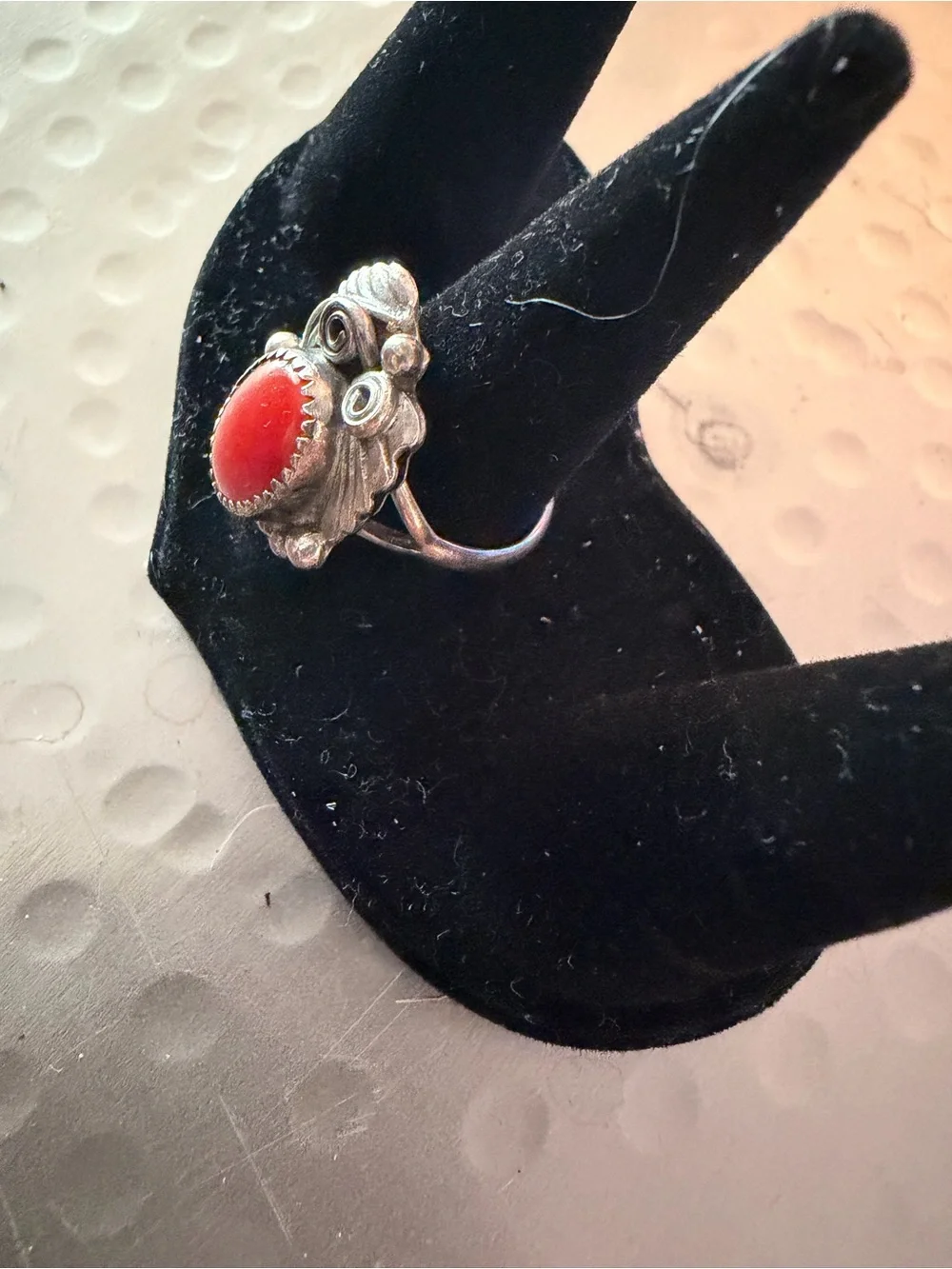 Southwest Red Oval stone Statement Ring